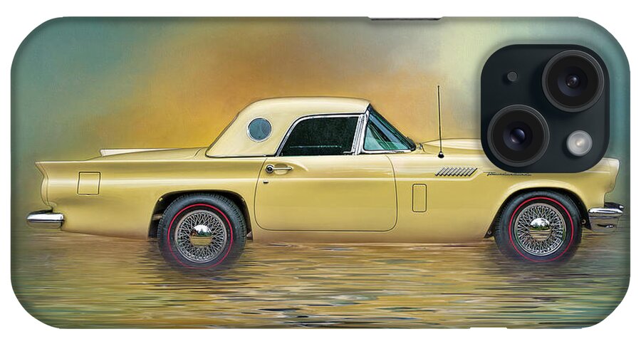 1957 iPhone Case featuring the photograph 1957 Thunderbird by Maria Coulson
