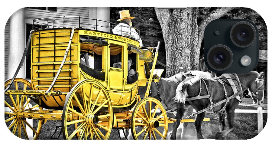 Old iPhone Case featuring the photograph Yellow Carriage by Evelina Kremsdorf