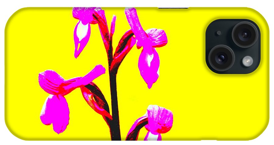 Flowers iPhone Case featuring the photograph Yellow Champagne Orchid by Richard Patmore