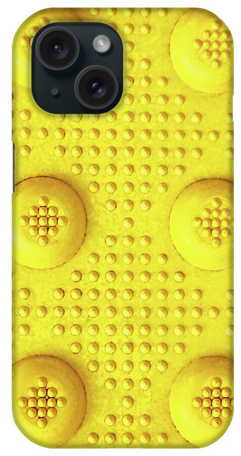 Yellow iPhone Case featuring the photograph Yellow Dot Industrial Portrait by Tony Grider