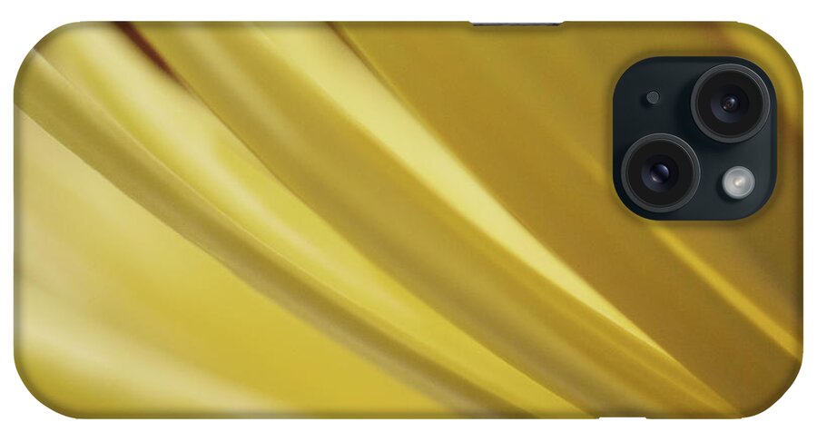 Photograph iPhone Case featuring the photograph Yellow Mum Petals #6 by Larah McElroy