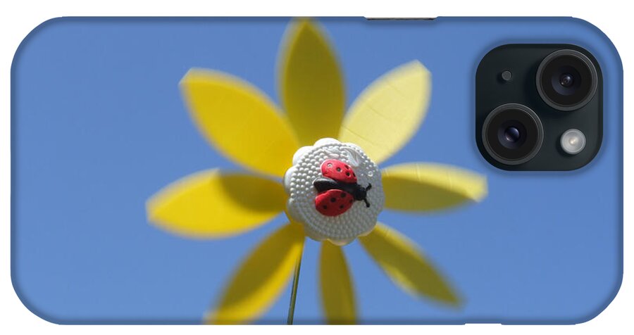 Yellow iPhone Case featuring the photograph Yellow Windmill by Helen Jackson