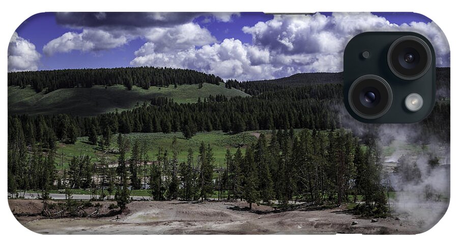 Yellowstone National Park iPhone Case featuring the photograph Yellowstone Tar Pits by Jason Moynihan