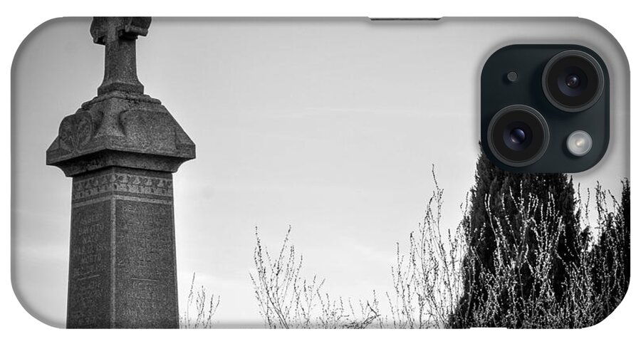 Black And White iPhone Case featuring the photograph Yesteryear by Wendy Carrington