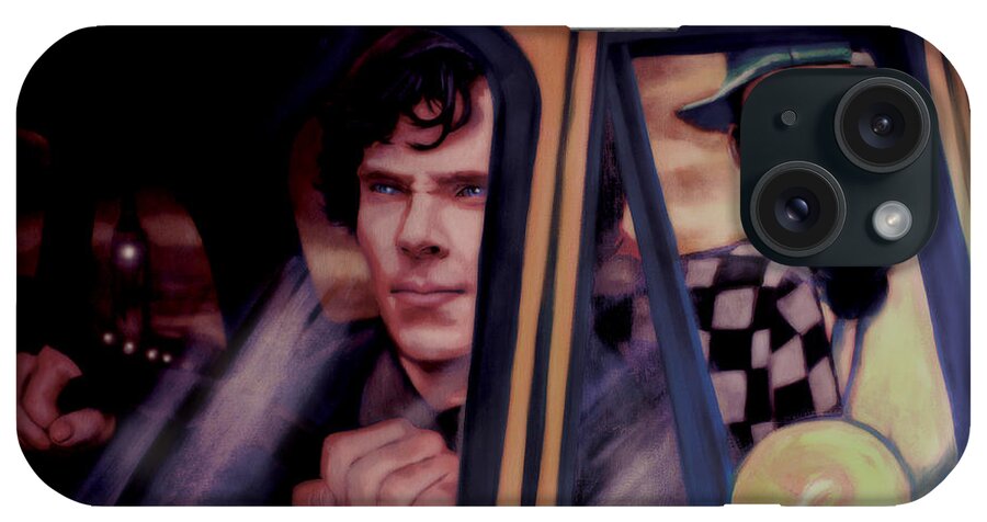 Sherlock Holmes iPhone Case featuring the painting Yo Holmes Smell Ya Later Original Availabe by Jason Wright