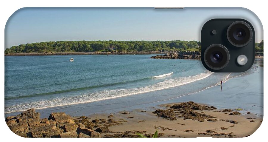 York Harbor Maine iPhone Case featuring the photograph York Harbor Beach Maine 3 by Michael Saunders