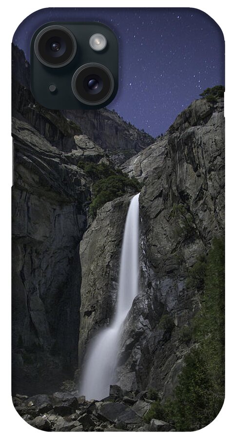 Yosemite Falls iPhone Case featuring the photograph Yosemite Falls at Night by Dusty Wynne