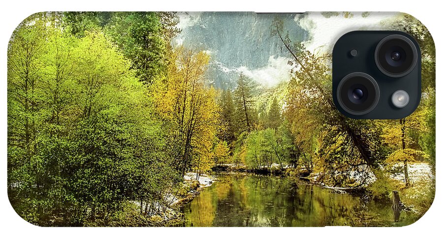 Yosemite National Park iPhone Case featuring the photograph Yosemite - Merced River in Autumn by Susan Eileen Evans