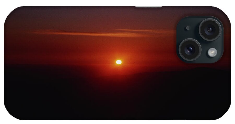 Sunset iPhone Case featuring the photograph Yosemite Sunset Mountain Peak by Daniel Larsen