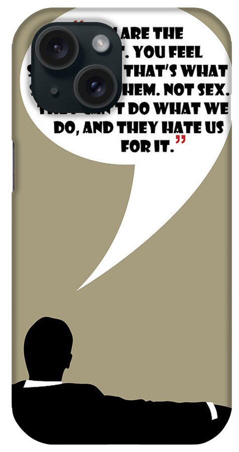 Don Draper iPhone Case featuring the painting You Are The Product - Mad Men Poster Don Draper Quote by Beautify My Walls