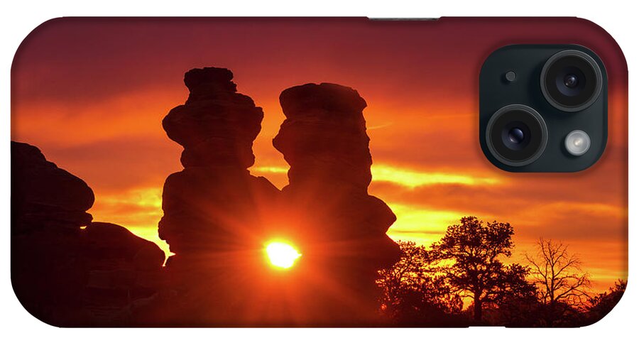 The Siamese Twins Rock Formation iPhone Case featuring the photograph You Can Preach A Better Sermon With Your Life Than With Your Lips. by Bijan Pirnia