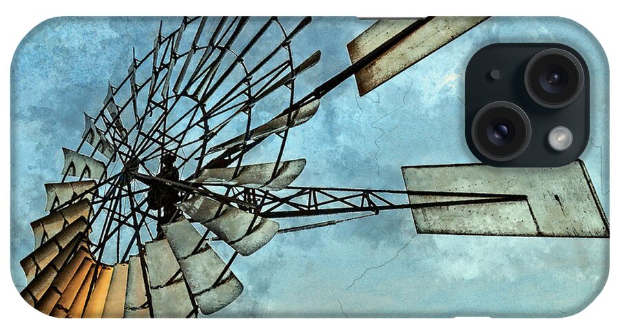 Windmill iPhone Case featuring the mixed media You're So Vane by Dave Lee