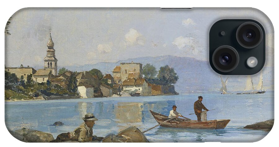 Francois Bocion iPhone Case featuring the painting Yvoire by Francois Bocion