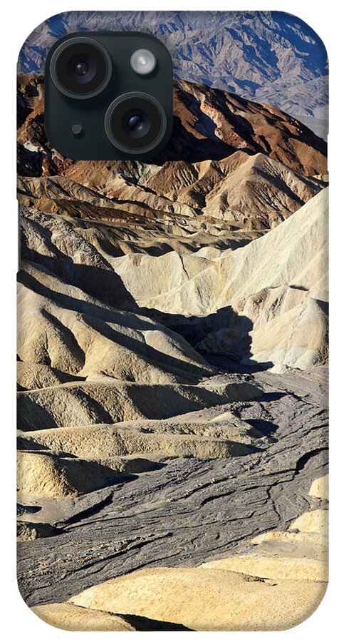Death Valley iPhone Case featuring the photograph Zabriskie point scenery by Pierre Leclerc Photography