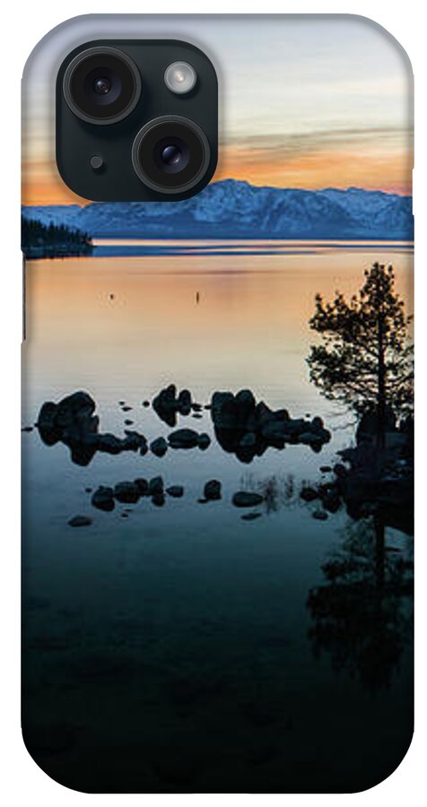 Zephyr Cove iPhone Case featuring the photograph Zephyr Cove Tree Island by Brad Scott by Brad Scott
