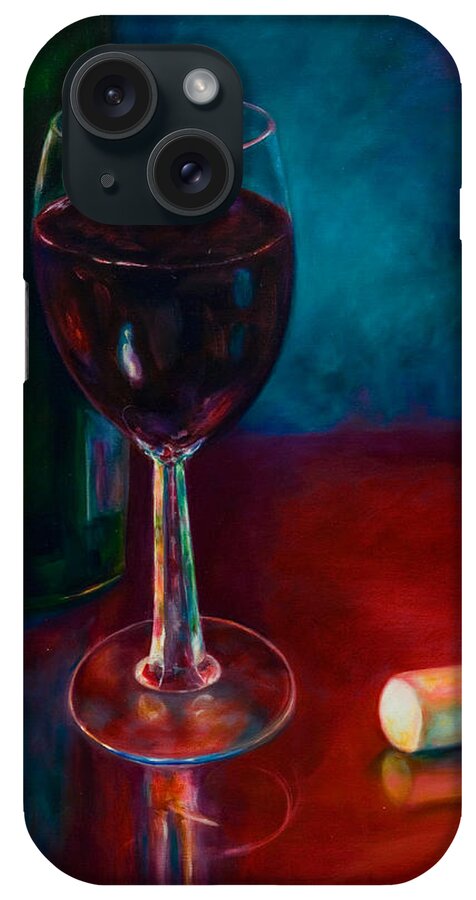 Wine Bottle iPhone Case featuring the painting Zinfandel by Shannon Grissom