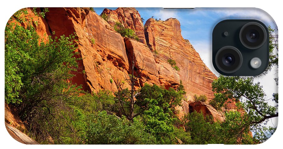 Blue iPhone Case featuring the photograph Zion National Park 1 by Penny Lisowski