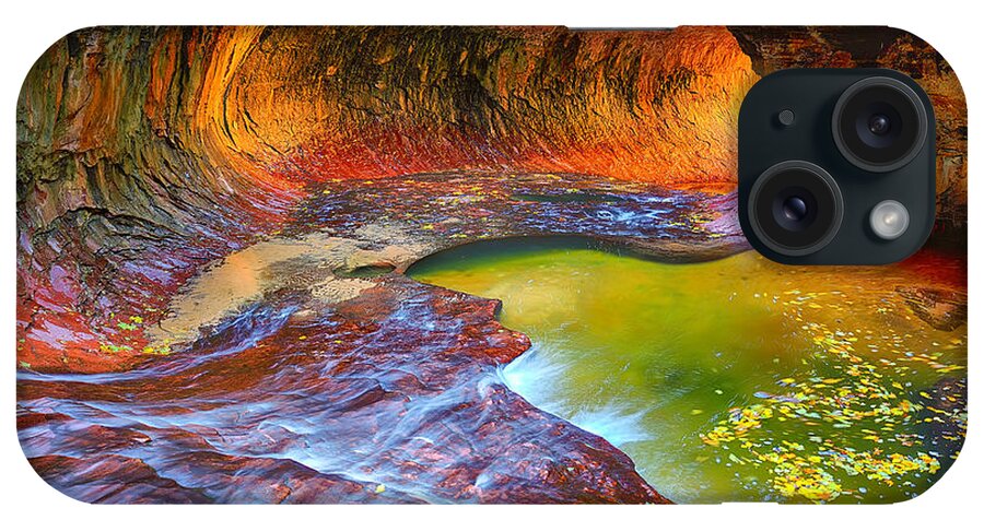 Subway iPhone Case featuring the photograph Zion Subway by Greg Norrell