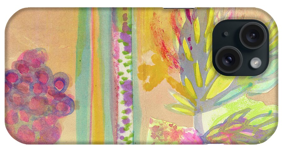 034 Blooming Garden iPhone Case featuring the painting 034 Blooming Garden by Fernanda Franco