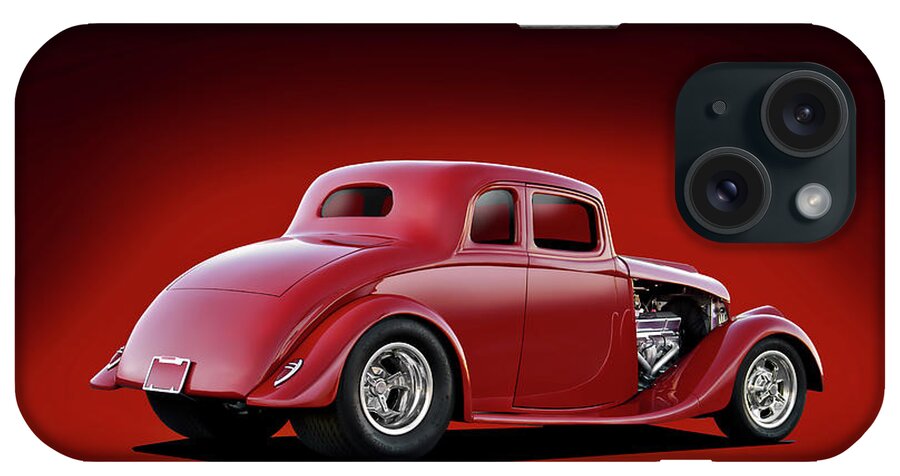 1933 Willys Coupe iPhone Case featuring the photograph 1933 Willys Model 77 Coupe by Dave Koontz