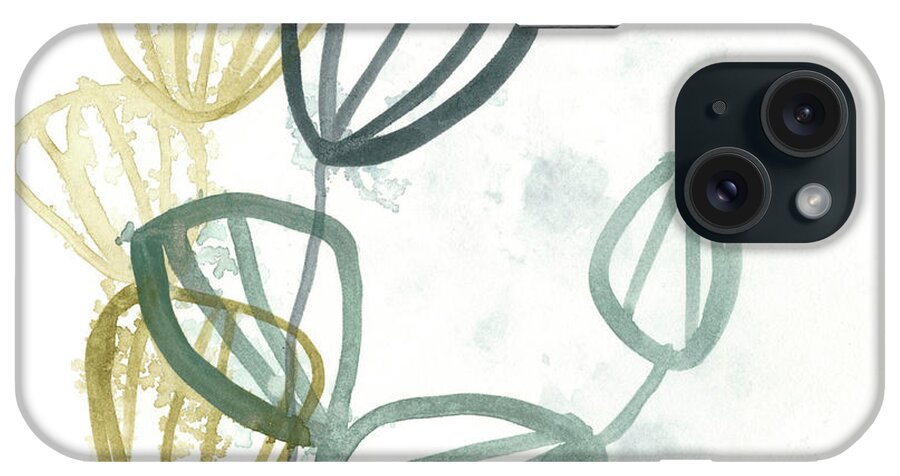 Coastal & Tropical iPhone Case featuring the painting Abstract Sea Fan II #1 by June Erica Vess