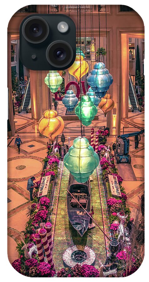 Venetian iPhone Case featuring the photograph Abstract Views At Night Around Las Vegas Nevada #1 by Alex Grichenko