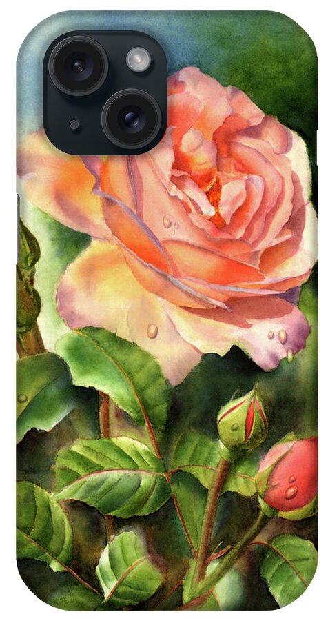 After The Rain iPhone Case featuring the painting After The Rain #1 by Doris Joa