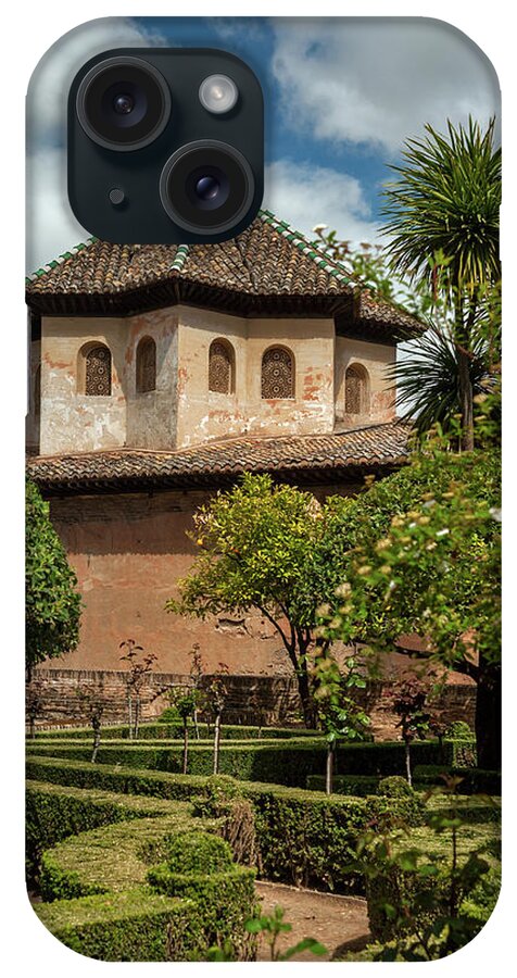 Outdoors iPhone Case featuring the photograph Alhambra Palace #1 by Izzet Keribar