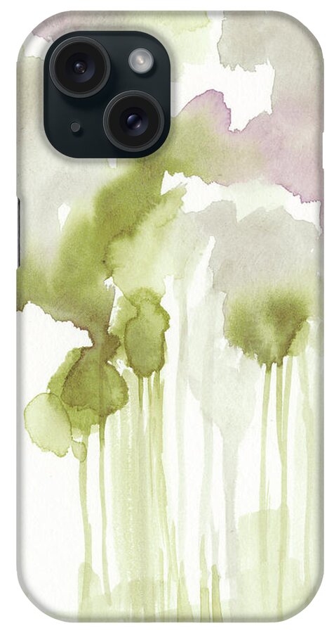 Landscapes iPhone Case featuring the painting Aquarelle Forest I #1 by Jennifer Goldberger