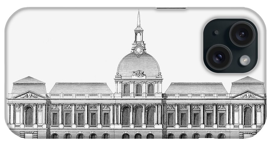 Architecture iPhone Case featuring the painting Architectural Elevation IIi #1 by Denis Diderot