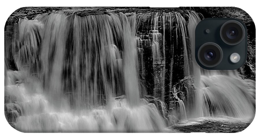 Waterfalls iPhone Case featuring the photograph Blackwater Falls Mono 1309 by Donald Brown