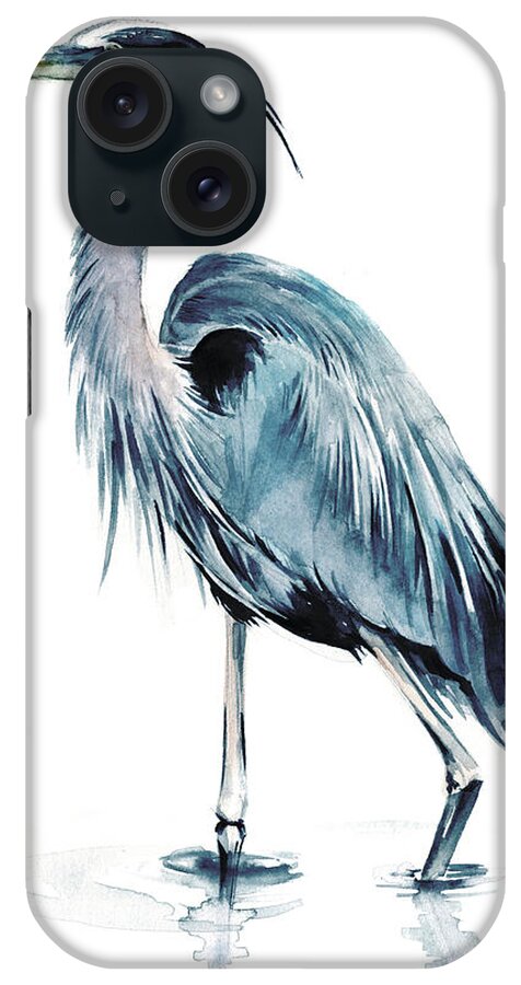 Coastal iPhone Case featuring the painting Blue Blue Heron II #1 by Jennifer Paxton Parker