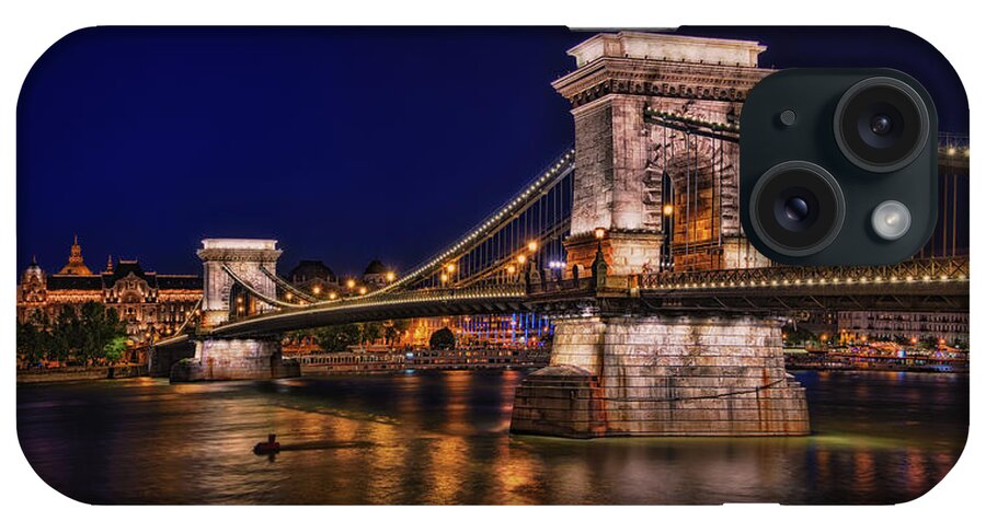 Tranquility iPhone Case featuring the photograph Budapest Chain Bridge #1 by Photography By Douglas Knisely