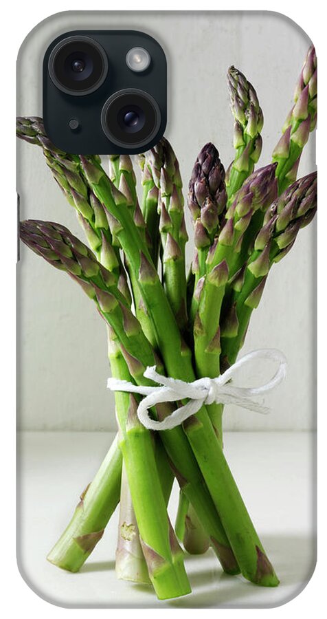Bunch iPhone Case featuring the photograph Bunch Of Fresh English Asparagus Spears #1 by Paul Williams - Funkystock