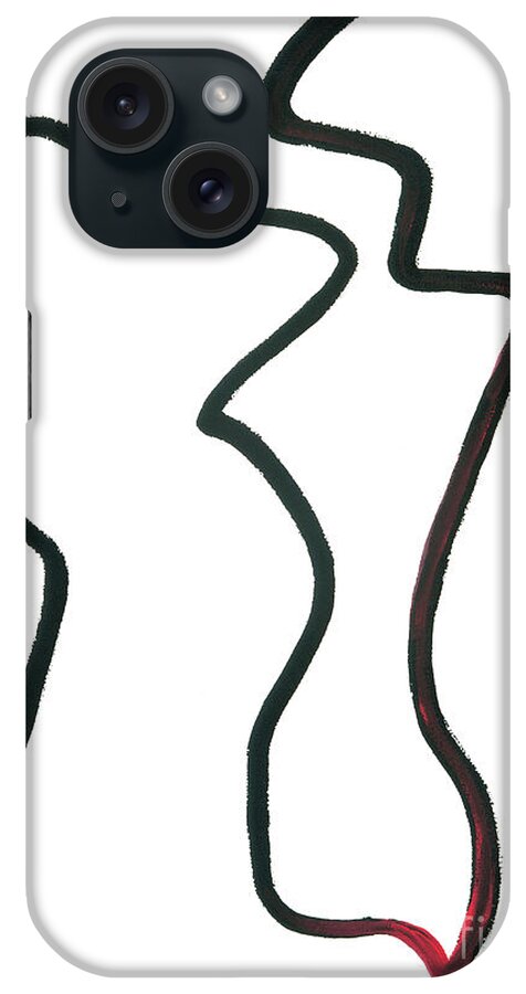 Love iPhone Case featuring the painting But I love you by Bjorn Sjogren