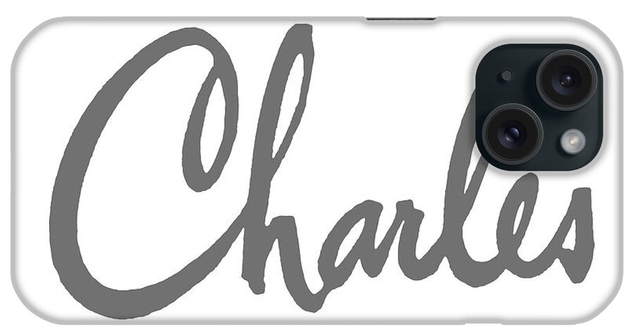 Campy iPhone Case featuring the drawing Charles #1 by CSA Images