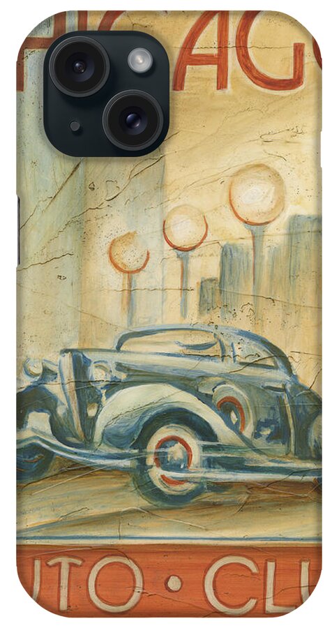 Entertainment & Leisure iPhone Case featuring the painting Chicago Auto Club #1 by Ethan Harper