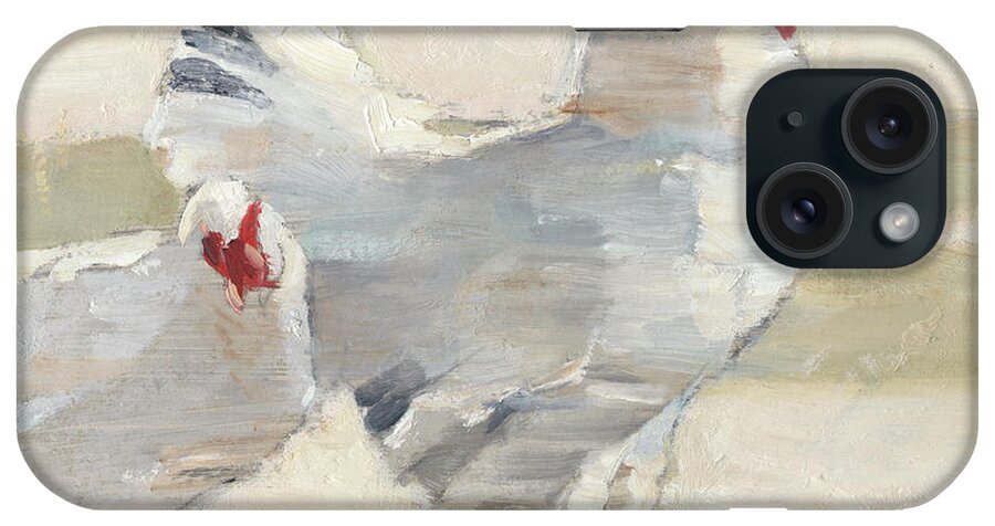  iPhone Case featuring the painting Chicken Yard I #1 by Ethan Harper