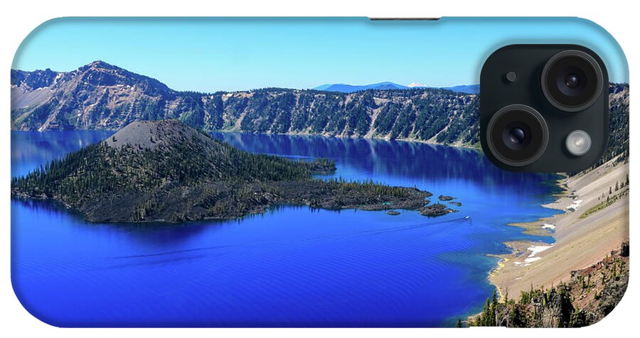 Cascade Mountain Range iPhone Case featuring the photograph Crater Lake View 1 #1 by Dawn Richards