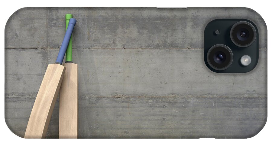 Cricket iPhone Case featuring the digital art Cricket Bat In Change Room #1 by Allan Swart