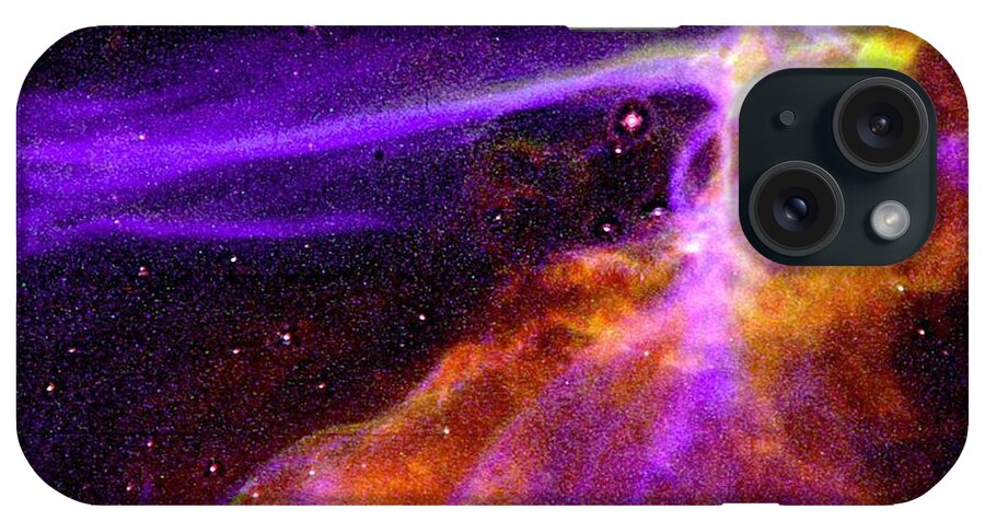 Cosmos iPhone Case featuring the painting Cygnus Loop Supernova Blast Wave #1 by Celestial Images