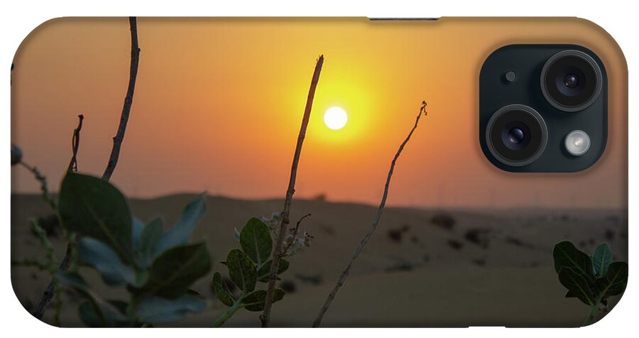 Desert Sunset iPhone Case featuring the photograph Desert Sunset #1 by Rocco Silvestri