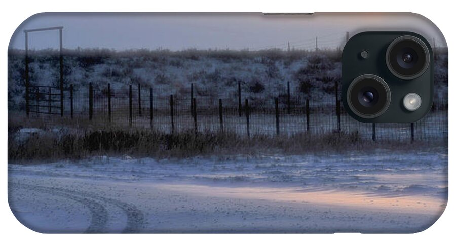 Farm iPhone Case featuring the photograph Early Morning Winter #1 by Amanda Smith