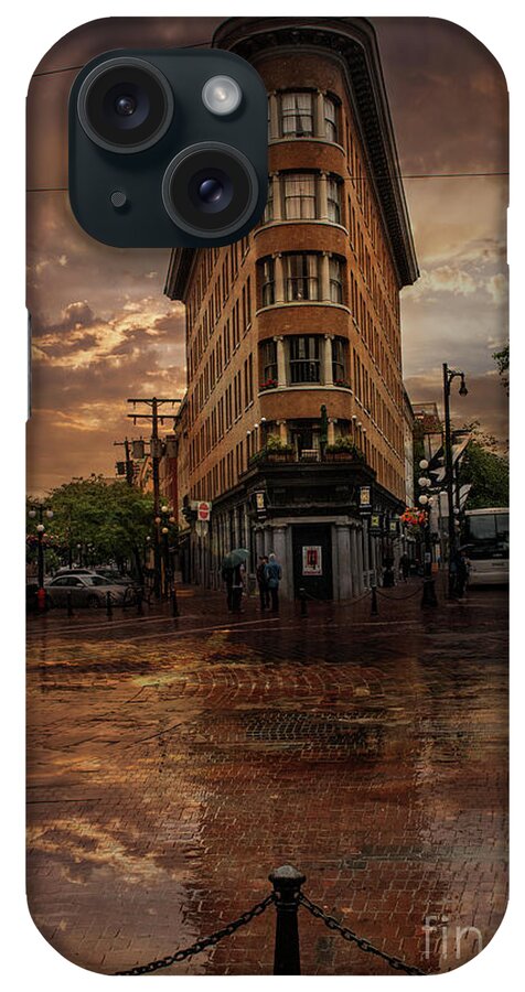 Wet Night iPhone Case featuring the digital art Europe Hotel #1 by Jim Hatch