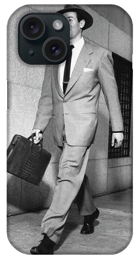 People iPhone Case featuring the photograph Executive W Attache Case #1 by George Marks