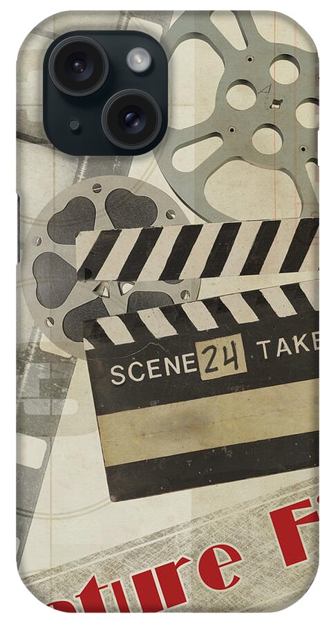 Entertainment iPhone Case featuring the painting Feature Film #1 by Vision Studio