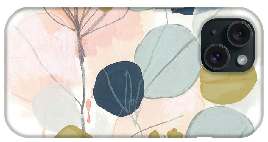 Botanical & Floral+flowers+other iPhone Case featuring the painting Floral Mazurka I #1 by June Erica Vess