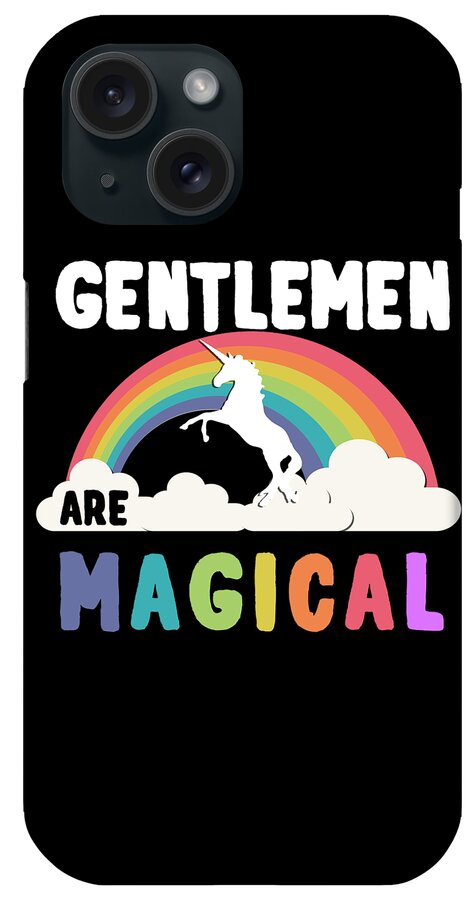 Unicorn iPhone Case featuring the digital art Gentlemen Are Magical #1 by Flippin Sweet Gear