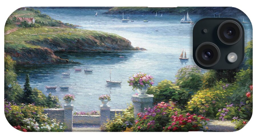 Harbor iPhone Case featuring the painting Harbor Garden #1 by Ghambaro