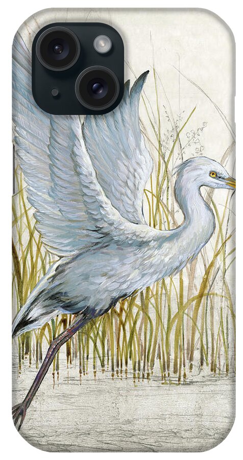 Botanical & Floral iPhone Case featuring the painting Heron Sanctuary I #1 by Tim O'toole